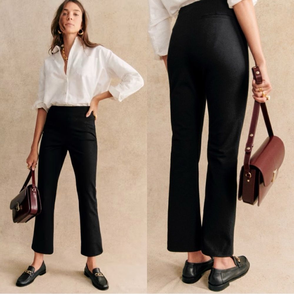 Sezane Black Women's Trousers